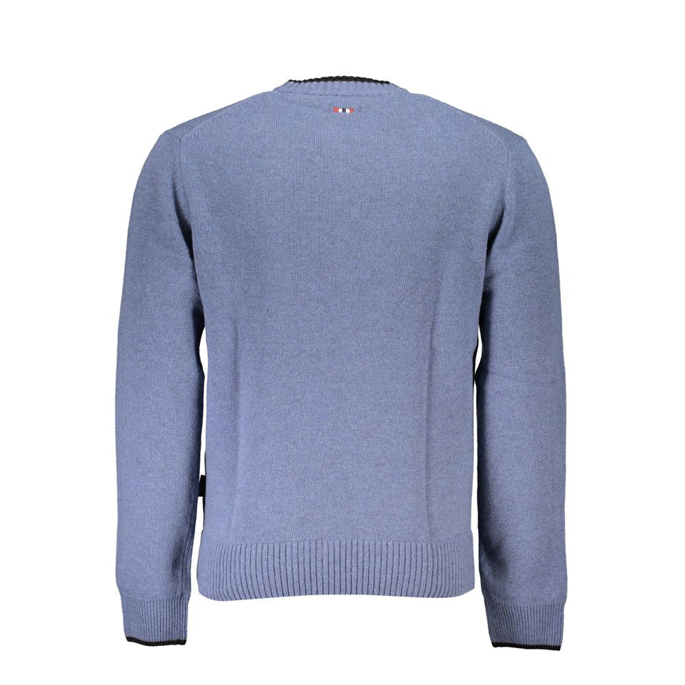 Sweatshirt by Napapijri for men in polyamide blue presents a smart casual silhouette, featuring a smart casual and for a sophisticated look.