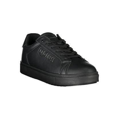 Sneakers by Mares for men in polyester black presents a sumptuous silhouette from the Men's Fashion Polyester Sneakers collection, showcasing a sumptuous fashion style for an elevated aesthetic.