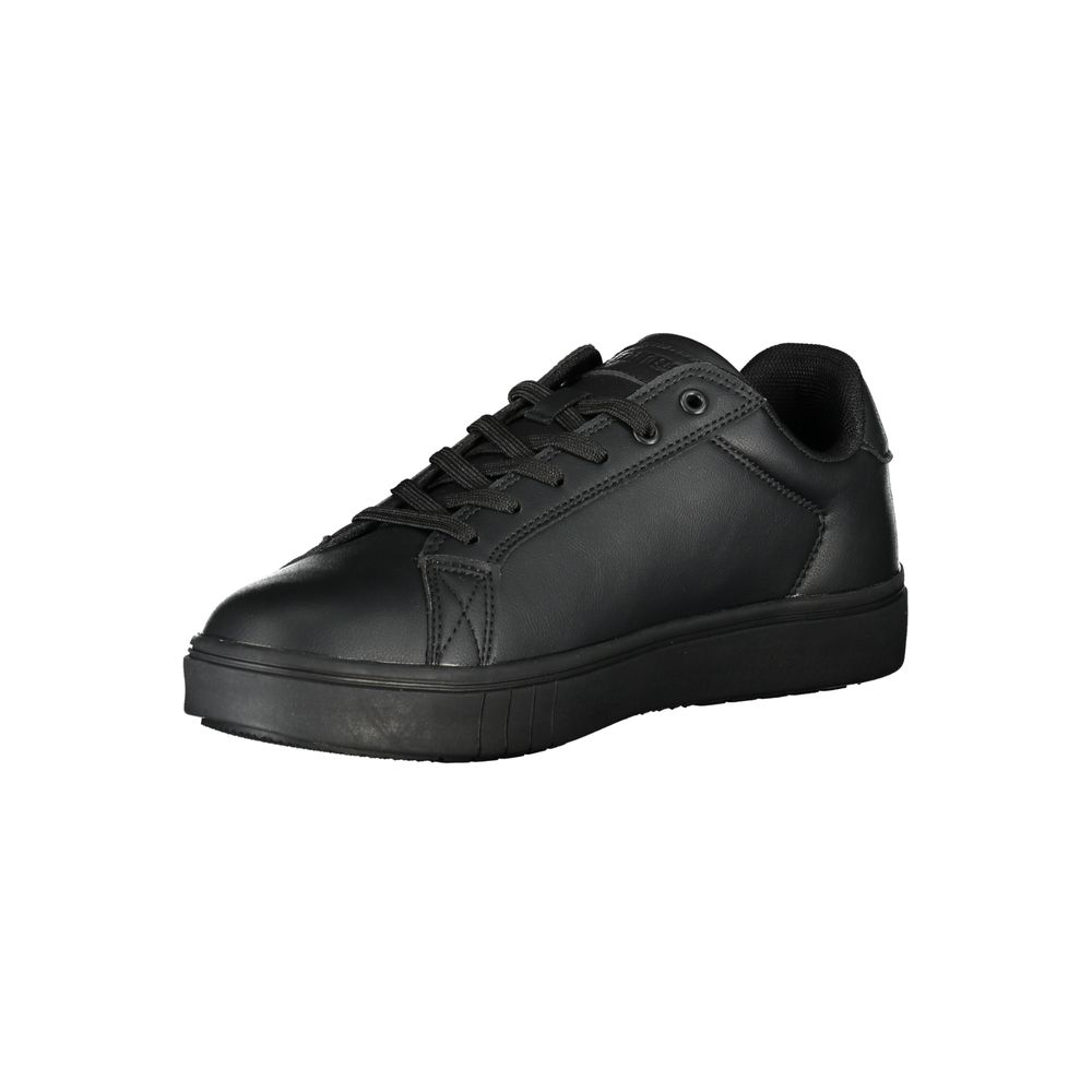 Sneakers by Mares for men in polyester black features an sumptuous silhouette, showcasing the premium Men's Fashion Polyester Sneakers in a sumptuous fashion style that offers a sumptuous finish for refined style.