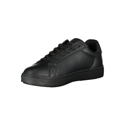 Sneakers by Mares for men in polyester black features an sumptuous silhouette, showcasing the premium Men's Fashion Polyester Sneakers in a sumptuous fashion style that offers a sumptuous finish for refined style.