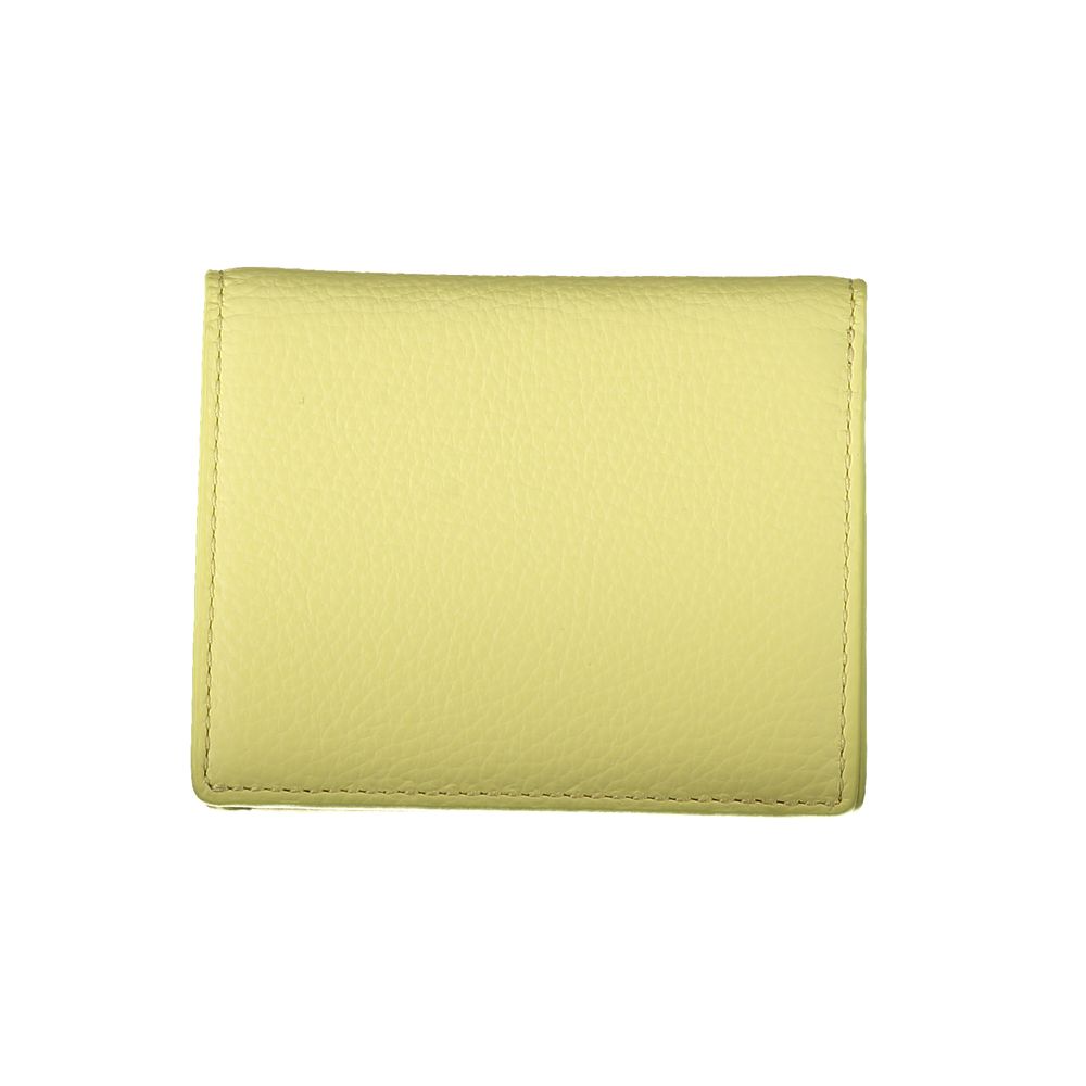 Cardholder Wallet by Coccinelle for women in leather yellow presents a streamlined silhouette, showcasing the sophisticated design of the Leather Cardholder Wallet collection with functional card-organization coin-purse.