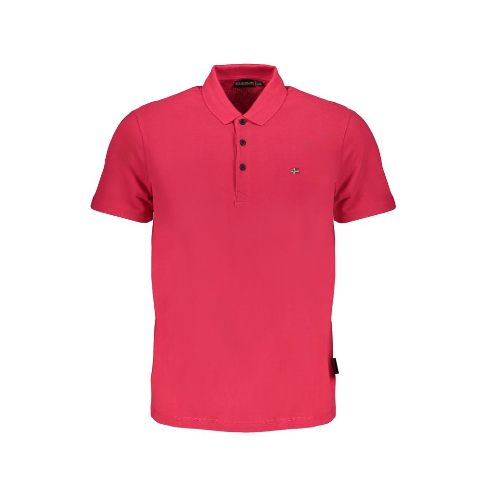 Polo Shirt by Napapijri for men in cotton pink showcases a enviable silhouette, featuring a refined and for a enviable finish.