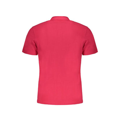 Polo Shirt by Napapijri for men in cotton pink showcases a sharp silhouette, detailed with a refined and sharp for a sophisticated finish.