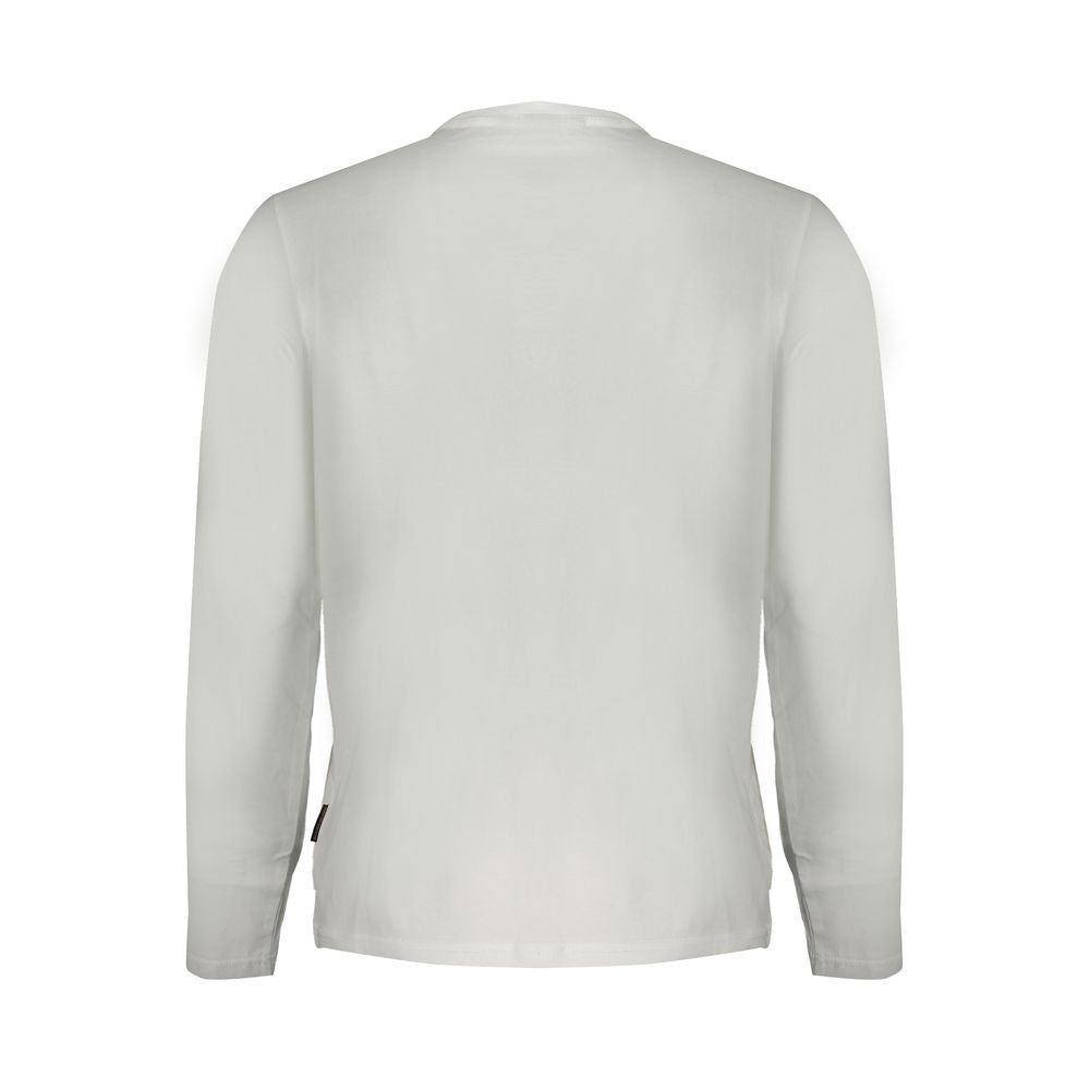 T-Shirt by Napapijri for men in cotton white features a plush silhouette, showcasing a sophisticated and for a truly plush finish.