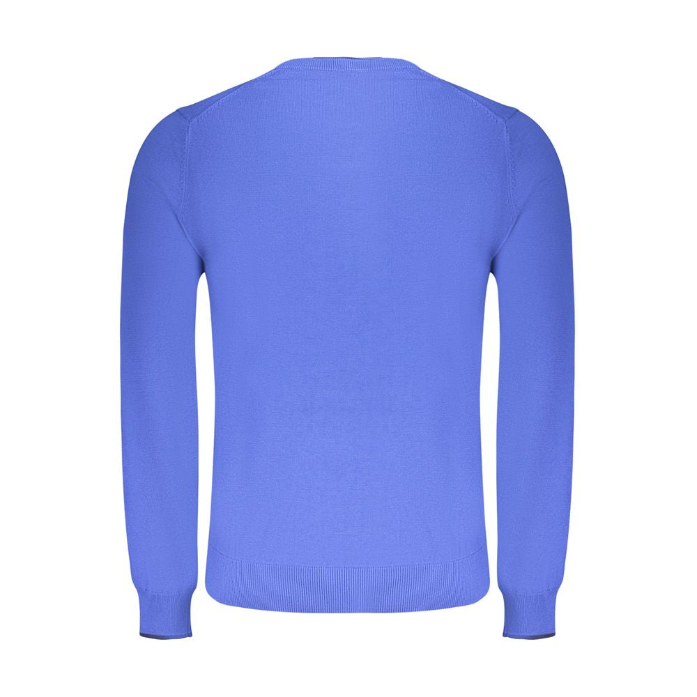 Sweatshirt by North Sails for men in cotton blue presents a smart casual silhouette, featuring a smart casual crew neckline and for a sophisticated look.