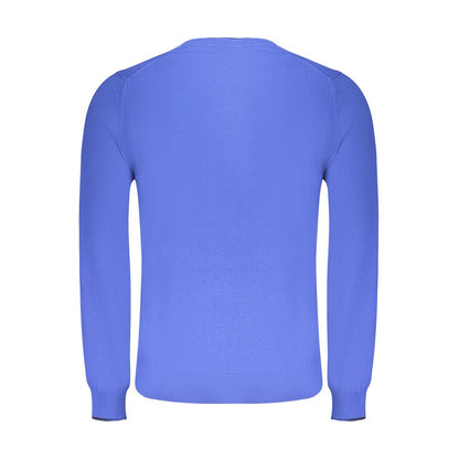 Sweatshirt by North Sails for men in cotton blue presents a smart casual silhouette, featuring a smart casual crew neckline and for a sophisticated look.