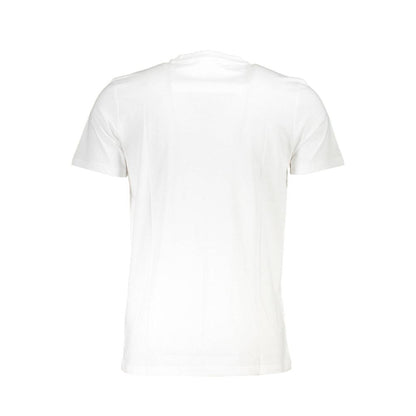 T-Shirt by Cavalli Class for men in cotton canvas white & print features a plush silhouette, showcasing a sophisticated and for a truly plush finish.