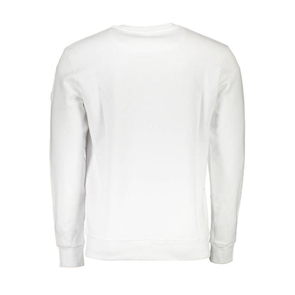 Sweatshirt by North Sails for men in cotton polyester white & print features an provocated silhouette, detailed with a provocated and a refined for a sophisticated aesthetic.
