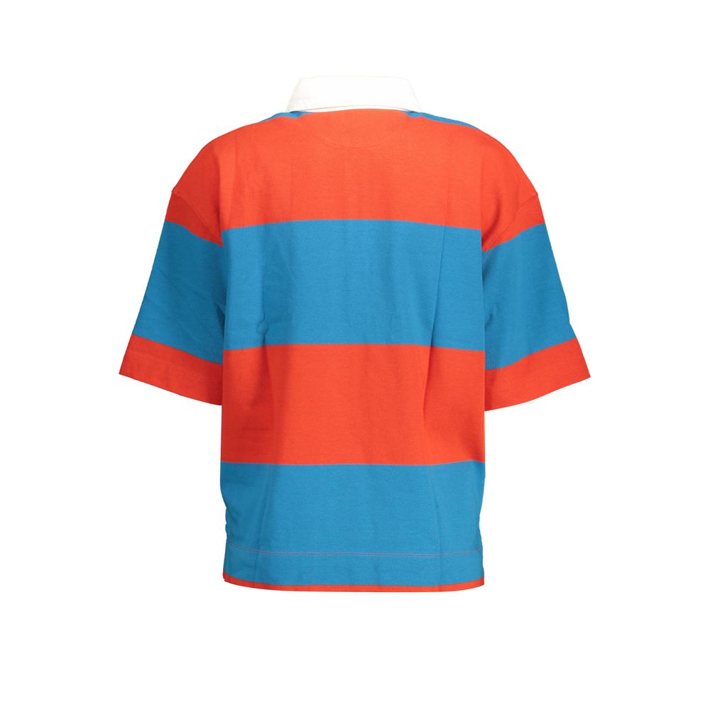 Polo Shirt by Gant for women in organic cotton red & signature presents a crisp silhouette, artfully detailed with a crisp and crisp .