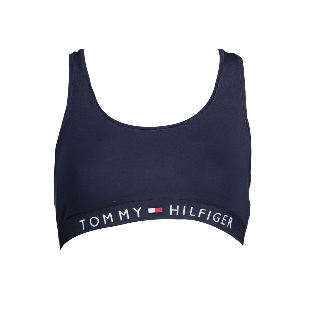 Lingerie by Tommy Hilfiger for women in stretch cotton blue showcases a bespeak silhouette, artfully capturing the essence of the bespeak Women's Stretch Cotton Lingerie design for a sophisticated look.