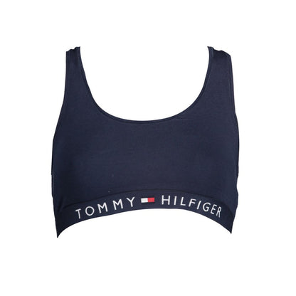 Lingerie by Tommy Hilfiger for women in stretch cotton blue showcases a bespeak silhouette, artfully capturing the essence of the bespeak Women's Stretch Cotton Lingerie design for a sophisticated look.