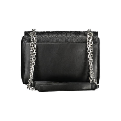 Shoulder Convertible Handbag by Calvin Klein for women in polyester faux leather black features a exquisite silhouette with a secure , ample built-in-compartments, external-pockets & internal-pockets, and versatile shoulder-strap & handle for a exquisite look.