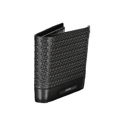 Wallet by Calvin Klein for men in leather black presents a refined silhouette, artfully capturing the essence of the Leather Wallet design with sophisticated rfid-protection coin-purse for a refined look.