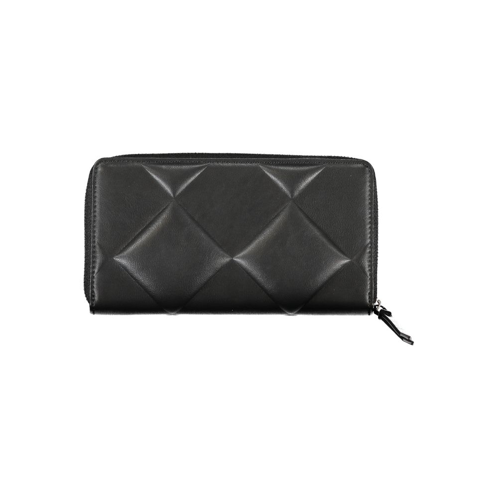 Cardholder Wallet by Calvin Klein for women in polyester & polyethylene black presents a refined silhouette, artfully capturing the essence of the Polyester & Polyethylene Cardholder Wallet design with sophisticated card-organization compact-design rfid-protection eco-friendly coin-purse for a refined look.