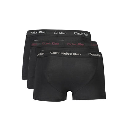 Underwear Boxer Briefs from Calvin Klein for men in stretch cotton black features an ergonomic design from the Men's Stretch Cotton Underwear Boxer Briefs collection, highlighting a premium fit and tailored cut.