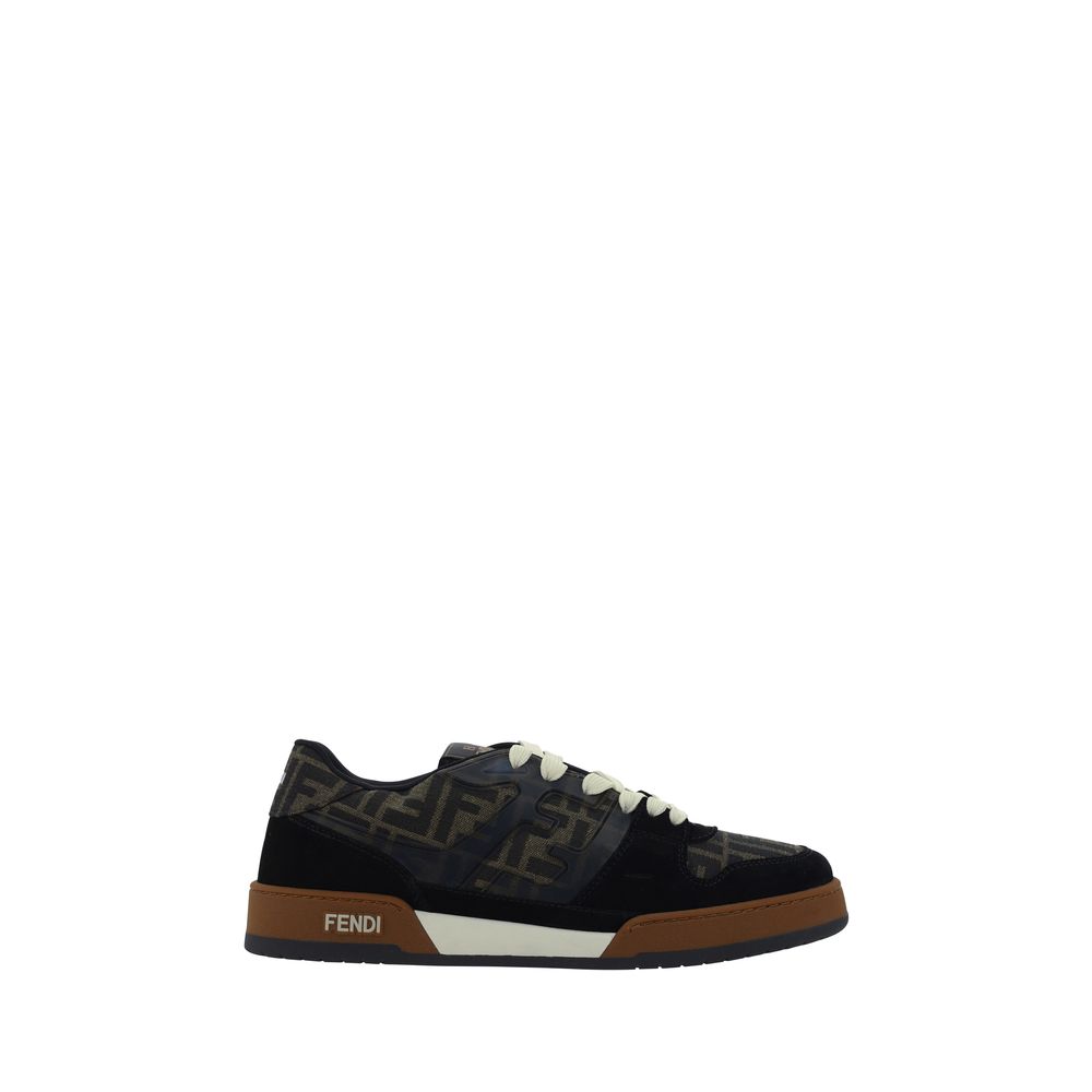 Sneakers by Fendi for men in rubber & fabric multicolor, jacquard, signature & monogram features a chic design, perfectly showcasing the chic low-top style of this Men's Low Top Rubber & Fabric Sneakers.