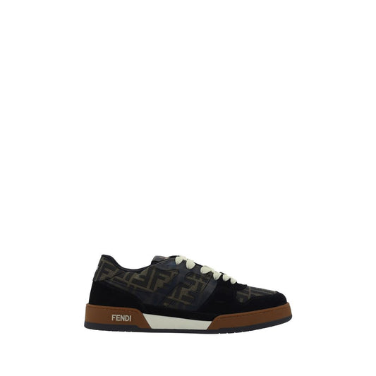 Sneakers by Fendi for men in rubber & fabric multicolor, jacquard, signature & monogram features a chic design, perfectly showcasing the chic low-top style of this Men's Low Top Rubber & Fabric Sneakers.