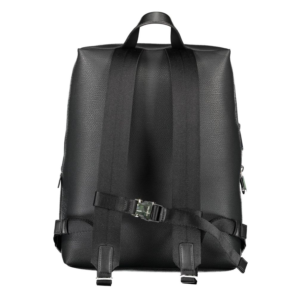 Backpack by Calvin Klein for men in polyester & polyurethane black features a stately Polyester & Polyurethane Backpack design, showcasing a secure , ample , and versatile handle, backpack-strap & adjustable-strap for a stately finish.