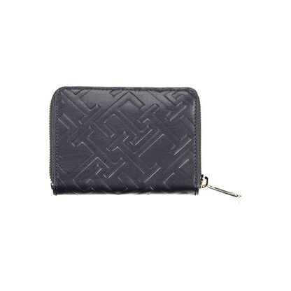 Wallet by Tommy Hilfiger for women in polyethylene blue & signature showcases a refined silhouette, artfully capturing the essence of the refined Polyethylene Wallet design with functional .