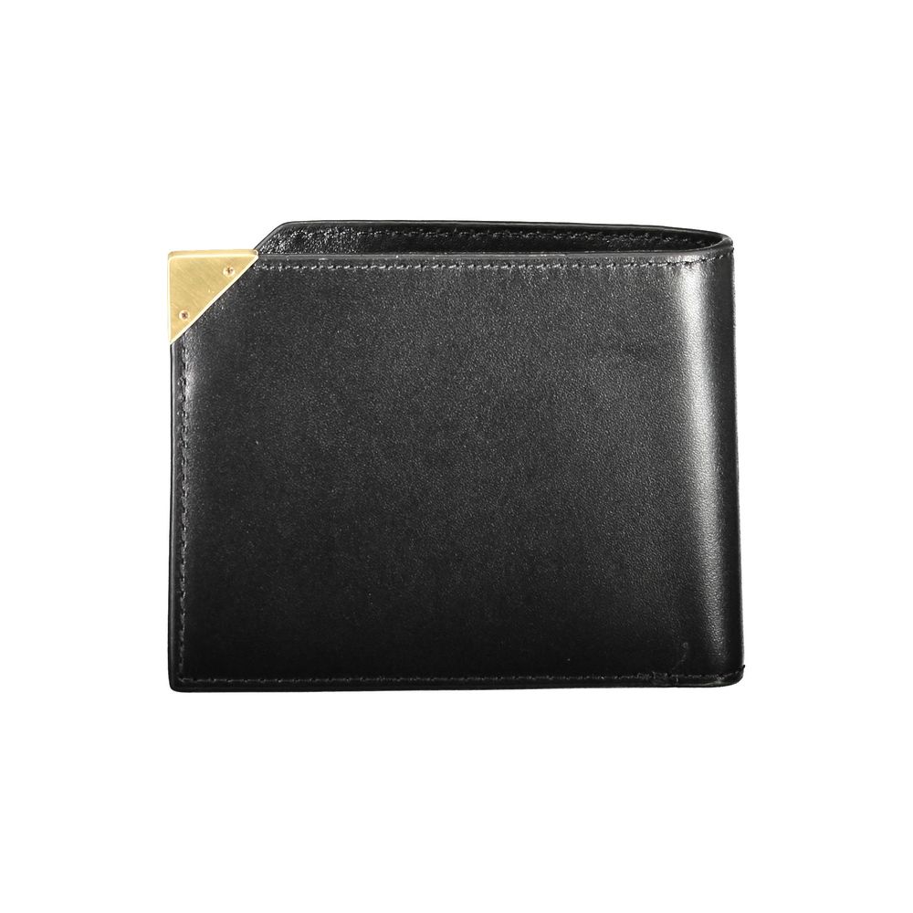 Cardholder Wallet by Calvin Klein for men in leather black showcases a refined silhouette, artfully capturing the essence of the refined Leather Cardholder Wallet design with functional card-organization rfid-protection coin-purse.