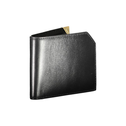 Cardholder Wallet by Calvin Klein for men in leather black presents a streamlined silhouette, showcasing the sophisticated design of the Leather Cardholder Wallet collection with functional card-organization rfid-protection coin-purse.