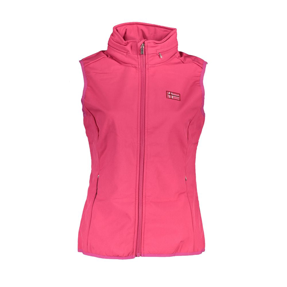 Hooded Jacket by Scuola Nautica for women in polyester pink showcases a contemporary silhouette, detailed with a contemporary hooded neckline and premium pockets & hooded for a sophisticated finish.