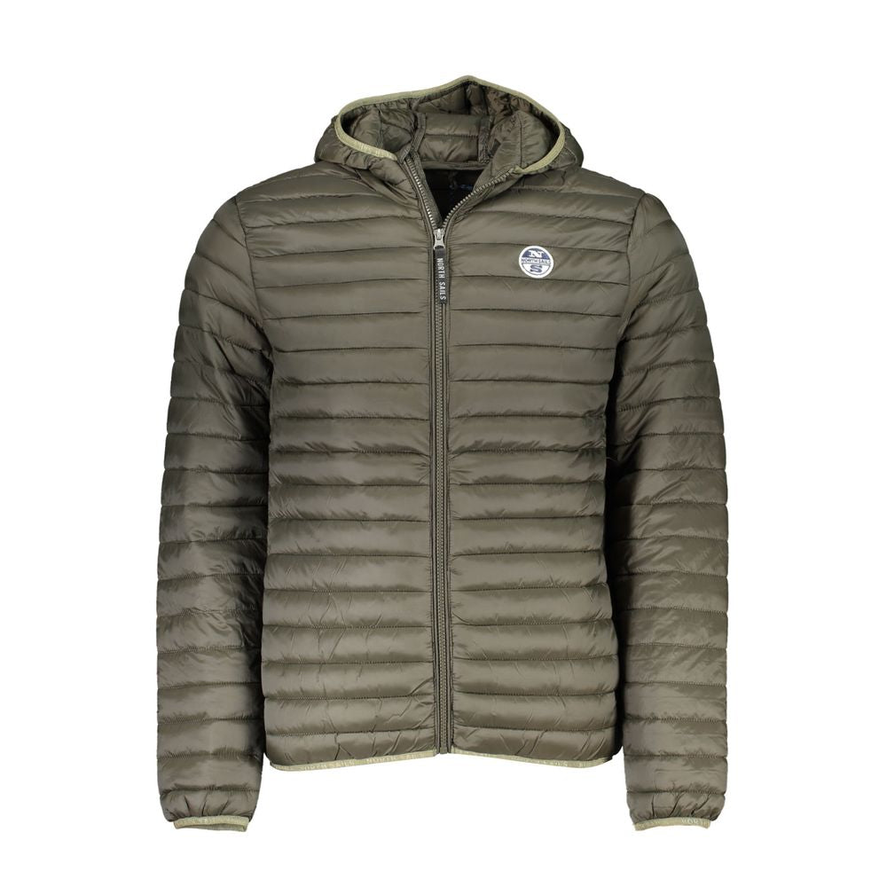 Hooded Jacket by North Sails for men in polyamide green presents a authentic silhouette, artfully detailed with a authentic hooded neckline and functional pockets & hooded for a premium authentic finish.