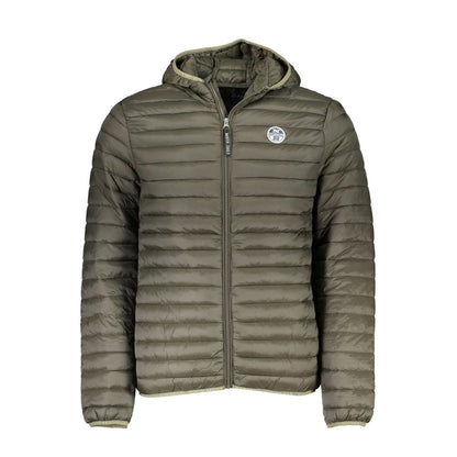 Hooded Jacket by North Sails for men in polyamide green presents a authentic silhouette, artfully detailed with a authentic hooded neckline and functional pockets & hooded for a premium authentic finish.