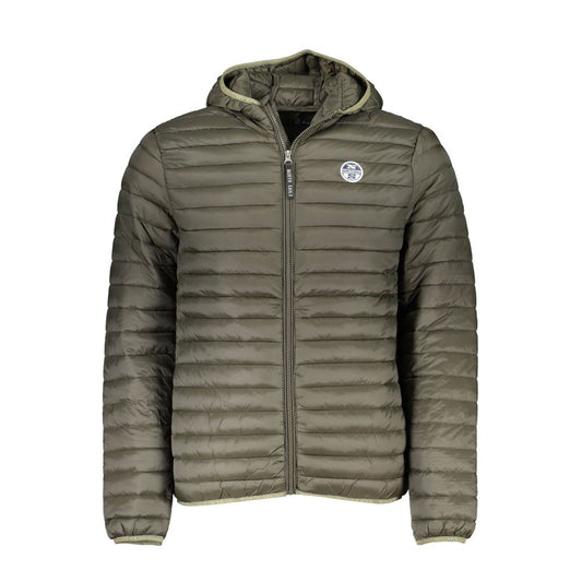Hooded Jacket by North Sails for men in polyamide green presents a authentic silhouette, artfully detailed with a authentic hooded neckline and functional pockets & hooded for a premium authentic finish.
