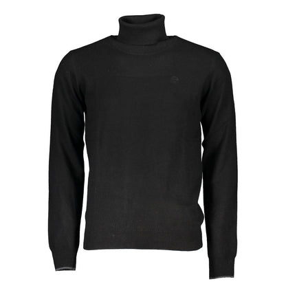 Sweater by North Sails for men in cashmere viscose black showcases an masterful silhouette, artfully detailed with a masterful turtle neckline and for a sophisticated, premium finish.