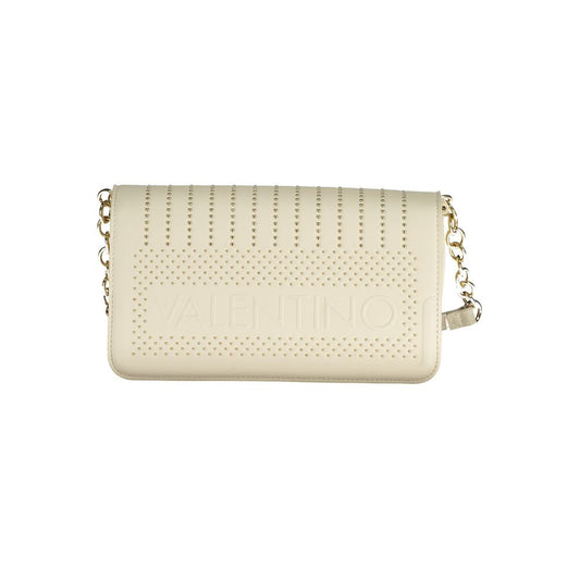 Shoulder Handbag by Mario Valentino for women in polyethylene white features a signature silhouette, showcasing a secure zipper and signature built-in-compartments & internal-pockets with versatile shoulder-strap & adjustable-strap for a sophisticated look.