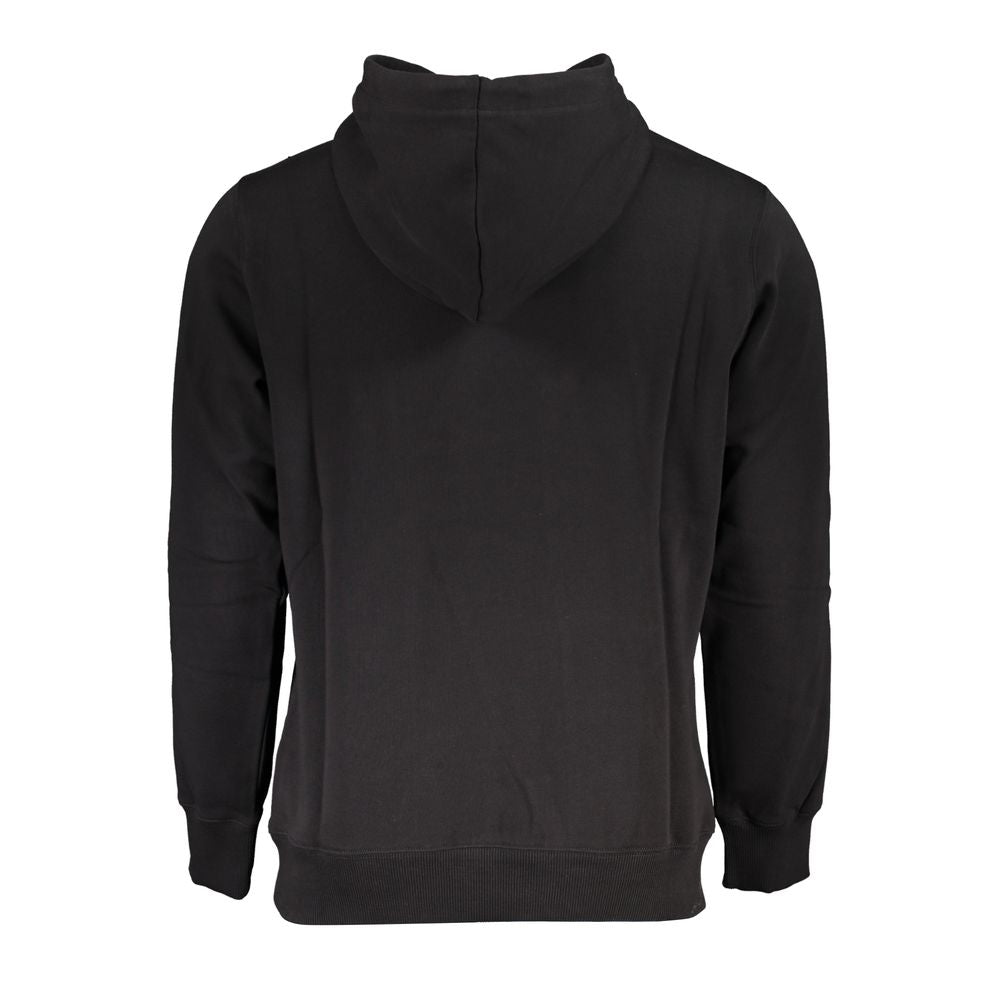 Hooded Sweatshirt Sweater by Calvin Klein for men in organic cotton black features an polished silhouette, showcasing refined and a sophisticated for a truly polished finish.