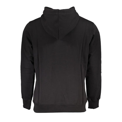 Hooded Sweatshirt Sweater by Calvin Klein for men in organic cotton black features an polished silhouette, showcasing refined and a sophisticated for a truly polished finish.