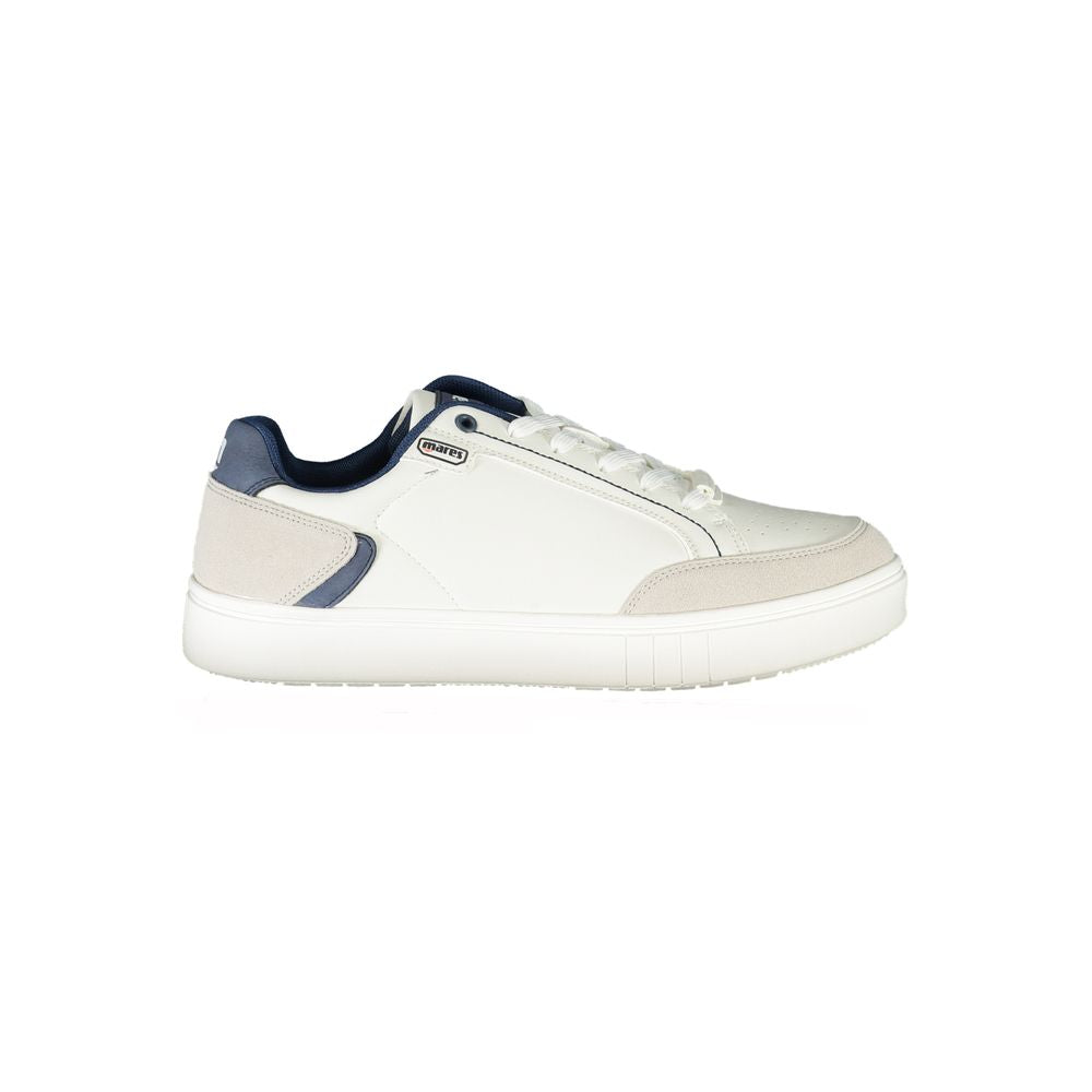 Sneakers by Mares for men in polyester white features a sumptuous design, perfectly showcasing the sumptuous fashion style of this Men's Fashion Polyester Sneakers.