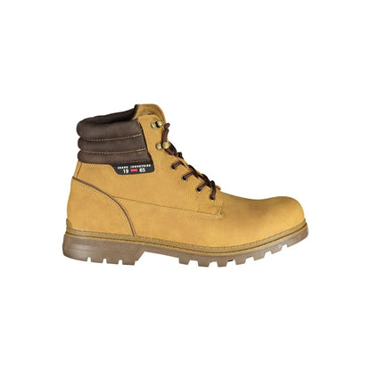 Lace-Up Boots by Carrera for men in polyester & polyethylene yellow features an high-performance silhouette, showcasing the sophisticated design of the Men's Polyester & Polyethylene Lace-Up Boots with a and a refined .