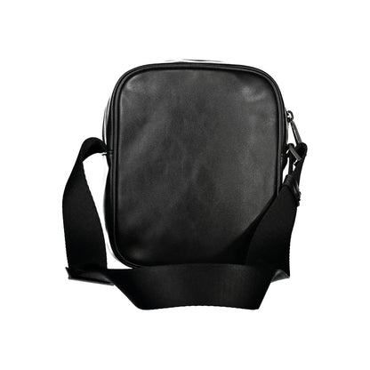 Shoulder Bag by Calvin Klein for men in polyester & polyethylene black features an effortlessly chic silhouette with a secure zipper, ample external-pockets & internal-pockets, and versatile shoulder-strap & adjustable-strap for effortlessly chic everyday luxury.