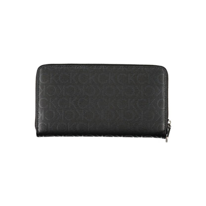 Cardholder Wallet by Calvin Klein for women in polyester & polyethylene black showcases a refined silhouette, artfully capturing the essence of the refined Polyester & Polyethylene Cardholder Wallet design with functional card-organization rfid-protection coin-purse.