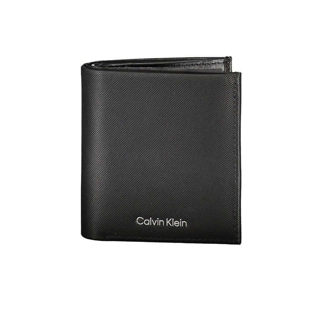 Cardholder Wallet by Calvin Klein for men in leather black presents a streamlined silhouette, showcasing the sophisticated design of the Leather Cardholder Wallet collection with functional card-organization rfid-protection coin-purse.