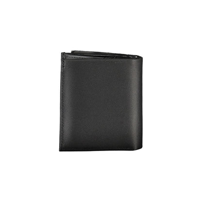 Cardholder Wallet by Calvin Klein for men in leather black showcases a discerning silhouette, artfully capturing the essence of Leather Cardholder Wallet with its functional card-organization rfid-protection coin-purse.