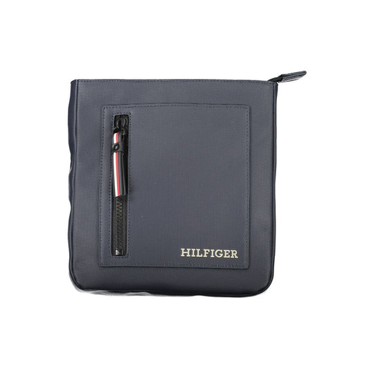 Shoulder Bag by Tommy Hilfiger for men in polyethylene blue features a stately silhouette, showcasing a secure zipper, ample internal-pockets, and stately shoulder-strap & adjustable-strap for a stately finish.