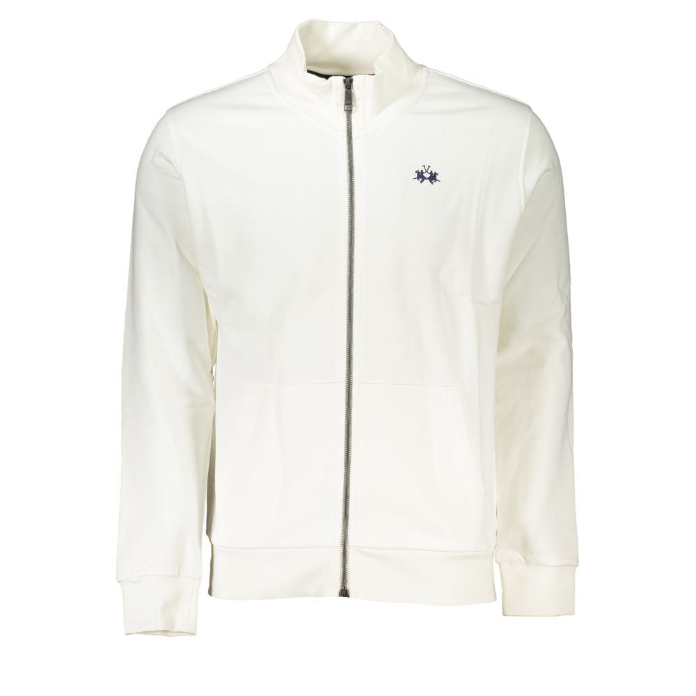 Sweatshirt by La Martina for men in cotton white features an magnificent silhouette, showcasing a sophisticated and detail for a truly magnificent finish.