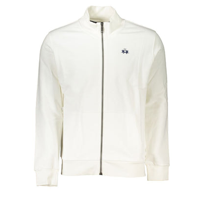 Sweatshirt by La Martina for men in cotton white features an magnificent silhouette, showcasing a sophisticated and detail for a truly magnificent finish.