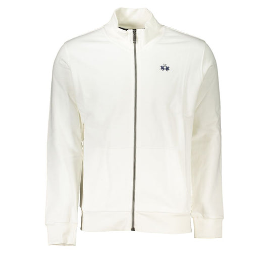 Sweatshirt by La Martina for men in cotton white features an magnificent silhouette, showcasing a sophisticated and detail for a truly magnificent finish.