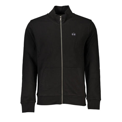 Sweater by La Martina for men in cotton black features an polished silhouette, showcasing refined and a sophisticated for a truly polished finish.