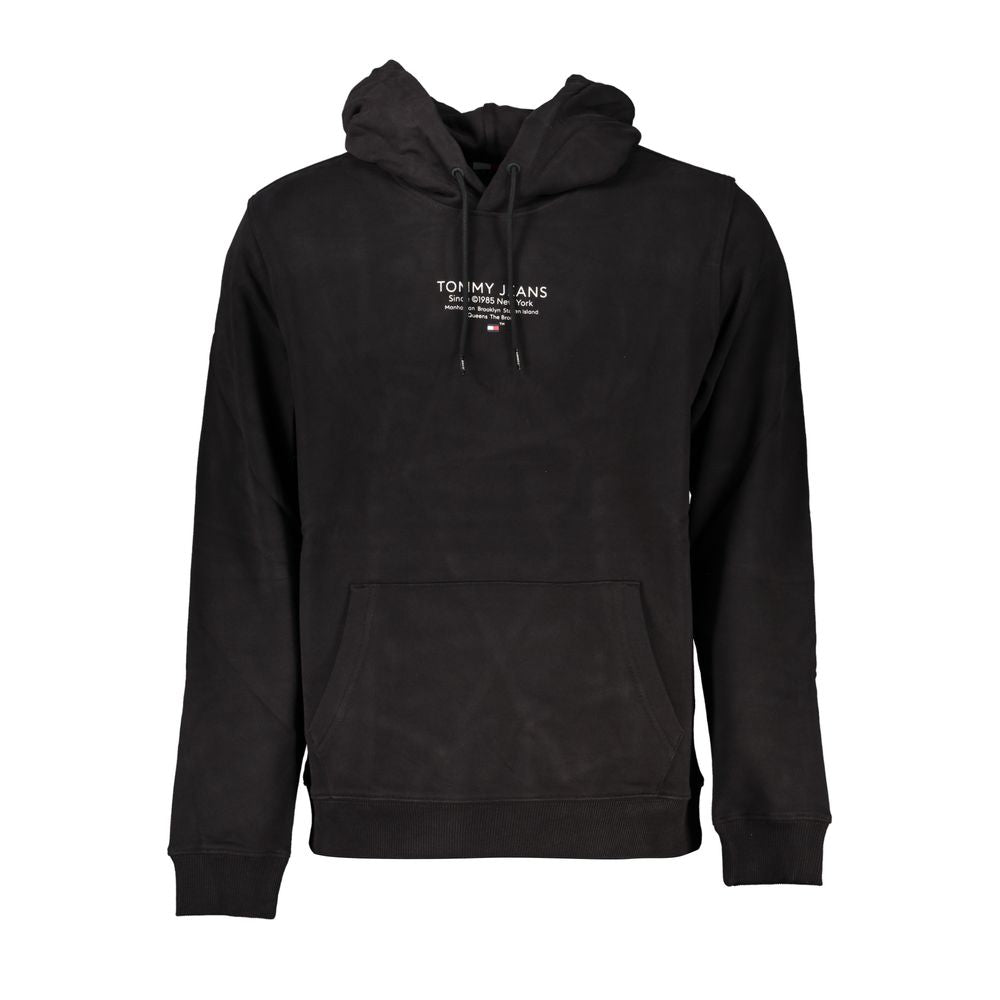 Hooded Sweatshirt Hoodie by Tommy Hilfiger for men in cotton black & print features a edgy silhouette, detailed with a edgy hooded neckline and for a refined finish.