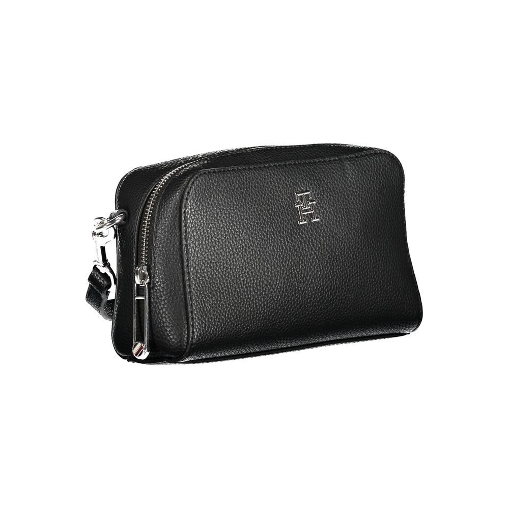 Shoulder Handbag by Tommy Hilfiger for women in polyethylene black & signature features a exquisite silhouette, showcasing a secure zipper and exquisite with versatile shoulder-strap & adjustable-strap for a exquisite finish.