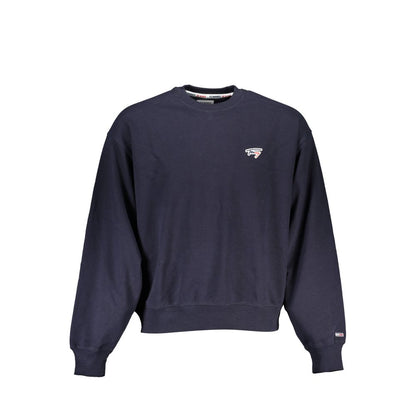 Sweatshirt by Tommy Hilfiger for men in cotton polyester blue presents a smart casual silhouette, featuring a smart casual crew neckline and for a sophisticated look.