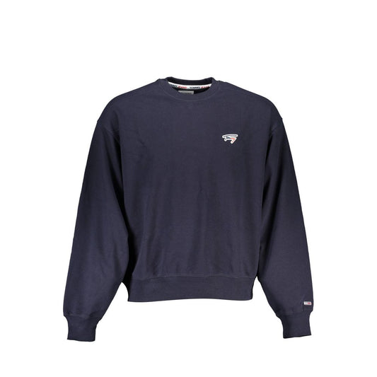 Sweatshirt by Tommy Hilfiger for men in cotton polyester blue presents a smart casual silhouette, featuring a smart casual crew neckline and for a sophisticated look.