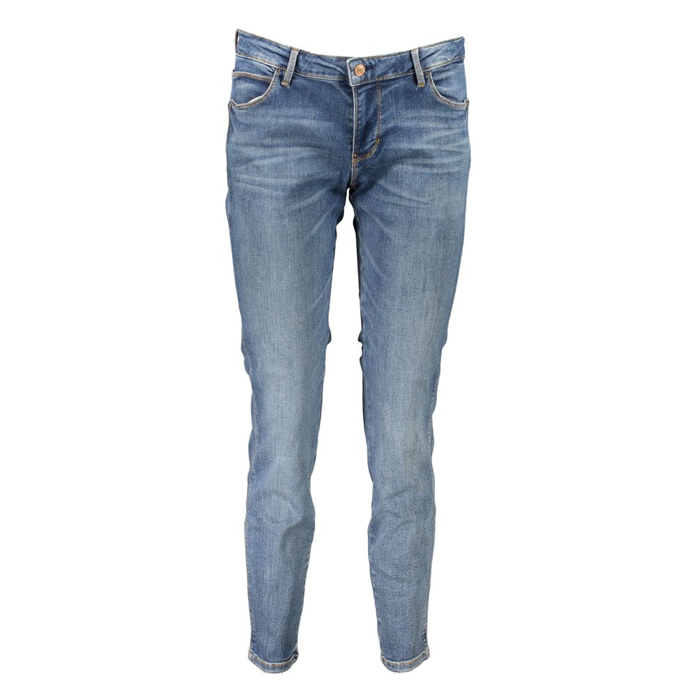 Jeans by Guess Jeans for women in organic cotton blue features a refined silhouette with a refined skinny, defined by a and a refined long for a refined finish.