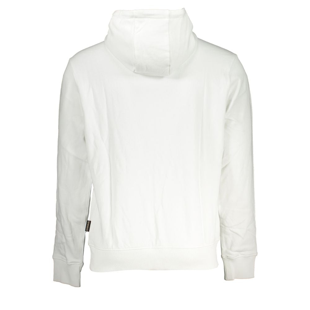 Hooded Sweatshirt Hoodie by Napapijri for men in cotton white showcases a city-ready silhouette, artfully detailed with a signature and for a city-ready finish.